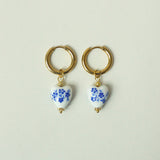 Retro Chinese Style Heart-shaped Blue And White – Stylish Gifts — 14