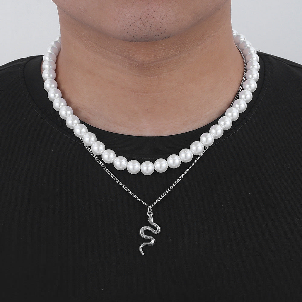 Double-layer Pearl Sweater Chain For Men And Women – Gifts for Her — 1