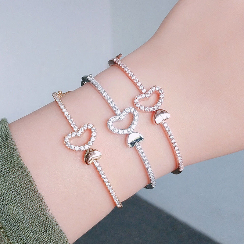 Couple Men And Women Bracelets Heart Shaped – Gifts for Her — 1