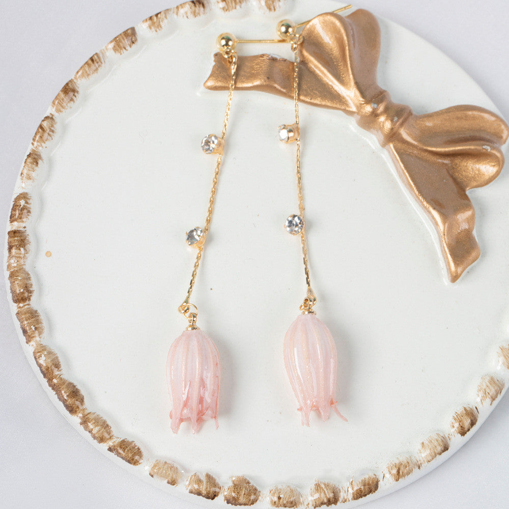Sweet Long Earrings Zircon French Niche Immortal – Everyday Gifts — 1
