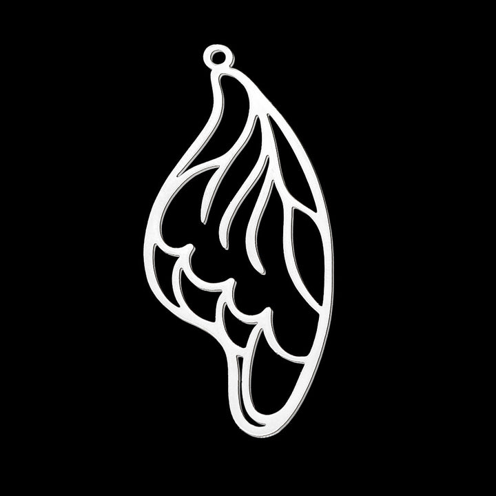 Stainless Steel Ornament Laser Cut Hollow Wing – Jewelry Gift Ideas — 1
