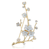 Alloy Golden Vintage Elegant Plum Brooch – Jewelry Gift Ideas — 2