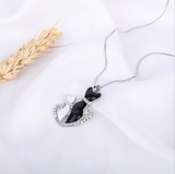 Black and White Cat Pendant Necklace – Jewelry Gift Ideas — 5