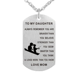 Mother and daughter stainless steel necklace army – Jewelry Gift Ideas — 3