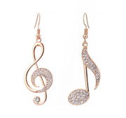 Elegant temperament with diamond notes Earrings – Small Gift Ideas — 7
