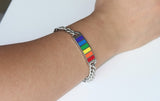 Colored men and women stainless steel bracelet – Jewelry Gift Ideas — 6