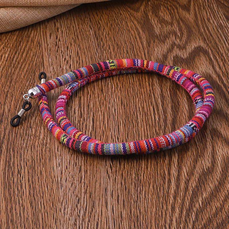 Colored Coarse Cotton Glasses Cord Ethnic Style – Stylish Gifts — 1