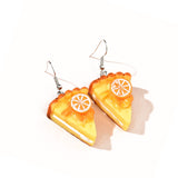 Imitation Orange Mousse Cake Earrings – Stylish Gifts — 4
