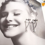Tassel Hollow Star Chain Earrings – Stylish Gifts — 2