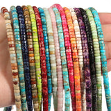 4 2mm Abacus Beads Right Angle Wafer Bracelet – Jewelry Gift Ideas — 1