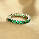 Women's Ring Fully-inlaid Full Circle Simulation – Gifts for Her — 7