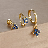 Light Luxury Minority Design Blue Zircon Four-leaf – Meaningful Gifts — 7
