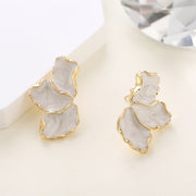 Female Maple Leaf Drip Oil Flower Earrings – Gifts for Her — 5