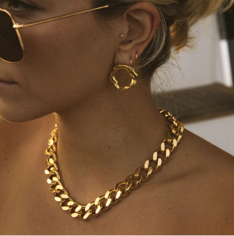 Stainless Steel Cuban Chain Necklace – Jewelry Gift Ideas — 1