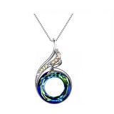 Peacock gradient necklace – Jewelry Gift Ideas — 1