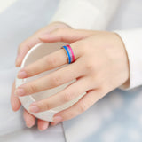 Ring Color 8mm Men's Same Color Flag Ring Foreign – Jewelry Gift Ideas — 11