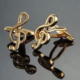Brass Music Series Musical Instrument Note Cufflinks – Creative Gifts — 1