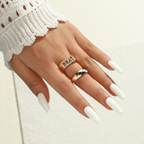 Fashion OL Pearl Ring Three Piece Set – Stylish Gifts — 7