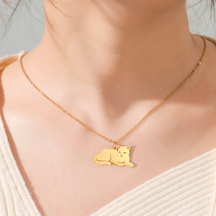 Popular Cartoon Cat Necklace Animal Girl Love – Jewelry Gift Ideas — 1