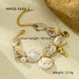 Stainless Steel Bracelet Beach Shell Pearl – Jewelry Gift Ideas — 2