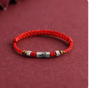 Pure Silver Twelve Zodiac Red Rope Bracelet – Jewelry Gift Ideas — 8