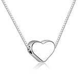 Delicate small heart shape short necklace – Jewelry Gift Ideas — 1