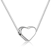 Delicate small heart shape short necklace – Jewelry Gift Ideas — 1