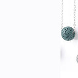 Simple Wild Volcanic Stone Round Bead Necklace – Jewelry Gift Ideas — 5