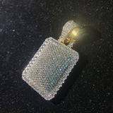 Zircon Inlaid Diamond Dog Tag Pendant Hip-hop – Jewelry Gift Ideas — 1