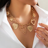 Cold Love Pendant Clavicle Chain Peach Heart – Jewelry Gift Ideas — 6