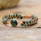 African Pine Double Layer Hand Braided Friendship – Jewelry Gift Ideas — 5