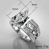 Hollow Flower Diamond Fancy Shape Diamonds Horse Eye – Birthday Gifts — 4