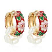 Alloy Printed Handmade Earrings Women's Creative – Gifts for Her — 6
