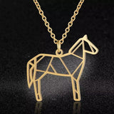 Stainless Steel Animal Horse Fashion Necklace – Jewelry Gift Ideas — 1