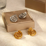 Stainless Steel Rotating Thread Earrings – Birthday Gifts — 5