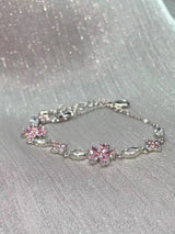 Women's Cherry Blossom Crystal Bracelet – Jewelry Gift Ideas — 14