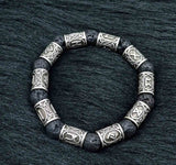 Volcanic Lava Stone Bracelet Viking Rune One – Jewelry Gift Ideas — 1