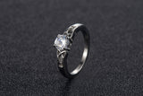 Simple Four-claw Diamond Two Sides Hollow Air Quality – Gifts for Her — 2