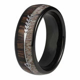 Titanium Steel Ring Velvet Black Sandalwood – Special Occasion Gifts — 2