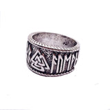 Mythical Viking Yong Odin Logo Men's Ring Viking Rune – Gifts for Him — 3