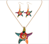 Drop oil color Sea Star Necklace – Jewelry Gift Ideas — 5