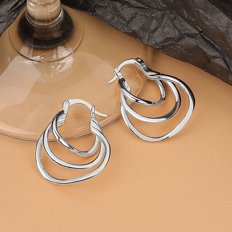 Women's Retro Femininity Multi-layered Line Earrings – Gifts for Her — 1