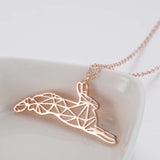 Hollow Stainless Steel Running Rabbit Necklace – Jewelry Gift Ideas — 4