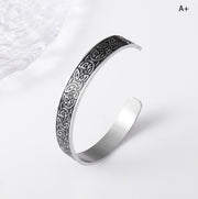 Simple Retro Viking Totem Rune Open Bracelet Men – Jewelry Gift Ideas — 5