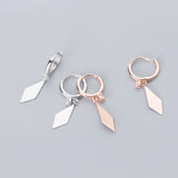 Glossy diamond short earrings – Holiday Gift Ideas — 1