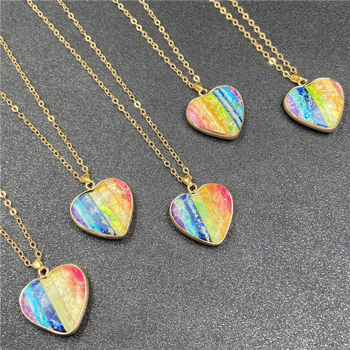 Fashion Emperor Turquoise Colorful Stone Necklace – Jewelry Gift Ideas — 1