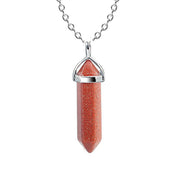 Natural Stone Hexagon Prism Crystal Pendant – Jewelry Gift Ideas — 14