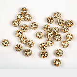Leopard Pattern Cow Pattern Colored Wood Beads – Stylish Gifts — 6