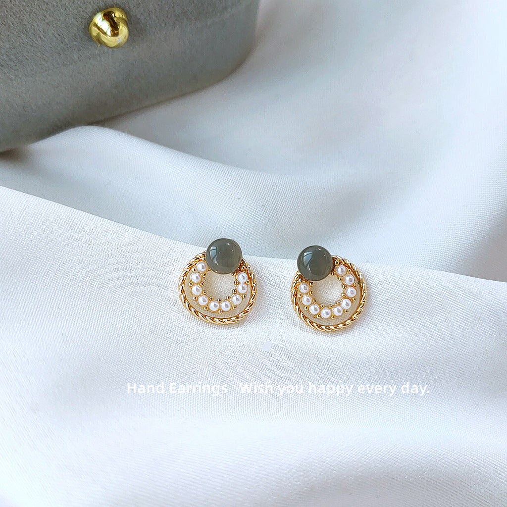 Women's French Romantic Simple Style Copper Earrings – Stylish Gifts — 1
