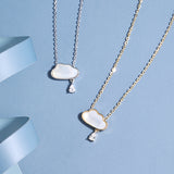 Water Drop Shell Cloud Necklace Design Sense – Jewelry Gift Ideas — 5